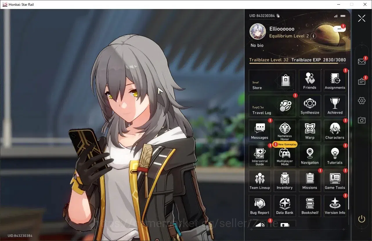 Honkai Star Rail Accounts Starter Asia|TL32 |Starter Phainon + Huohuo + Argenti + Bronya |744K Credits|TakeMail(HSR7025Z) 5