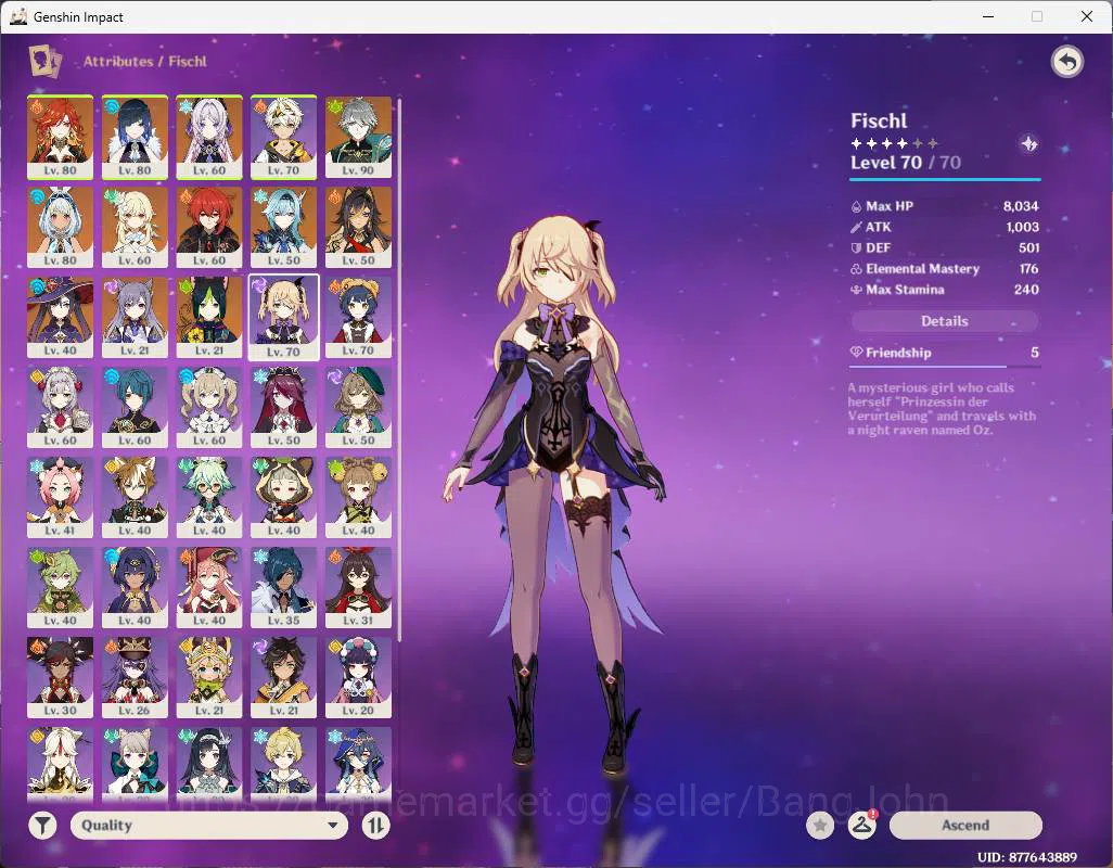 Genshin Impact Accounts ASIA | AR 54 | Mayuika, Yelan, Citlali, Bennet, Al image 15