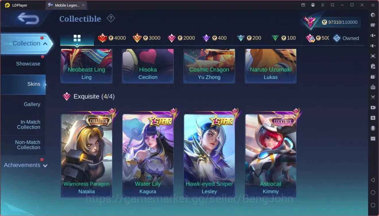 Mobile Legends: Bang Bang Accounts Global|Hero 97|Skin 313|Exalted|Ducati Leomord|HxH image 9