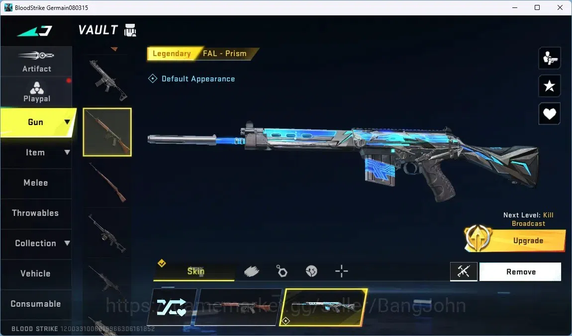 Blood Strike Accounts ASIA | 1 ULTRA MELEE: Talon Knife - Sanctum| 3 LEG image 4