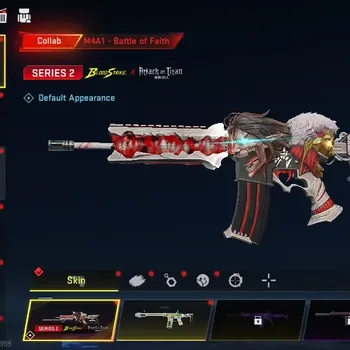 Blood Strike Accounts Collab Skin Asia|Collab AOT M4A1 Battle of Faith+Limited MCX Ascendant|6 Ultra M700 Iridian,AR97 Bit