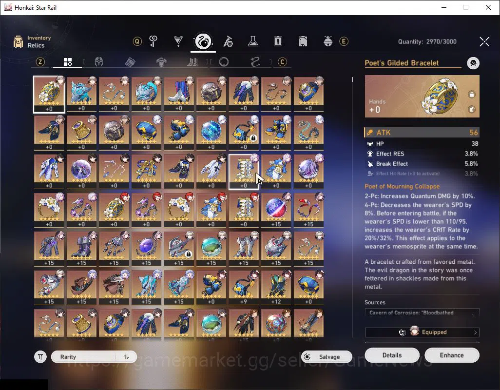 Honkai Star Rail Accounts Asia|TL 70|3,3K SJ+13 SRSP|13 Limited|[Saber,Arche image 6