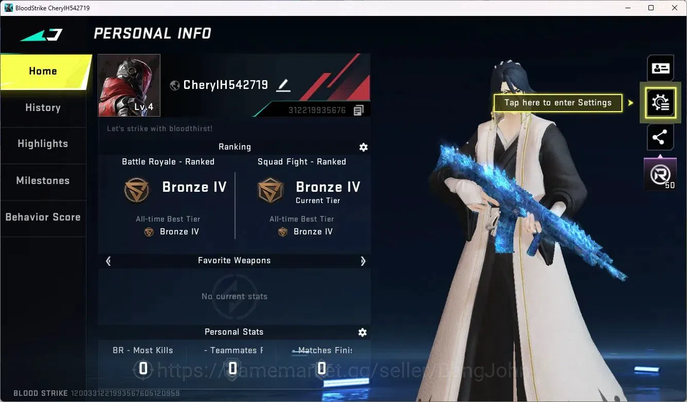 Blood Strike Accounts ASIA | Ultra KAG-6-Icicle | Collab Ethan-Byakuya K image 2
