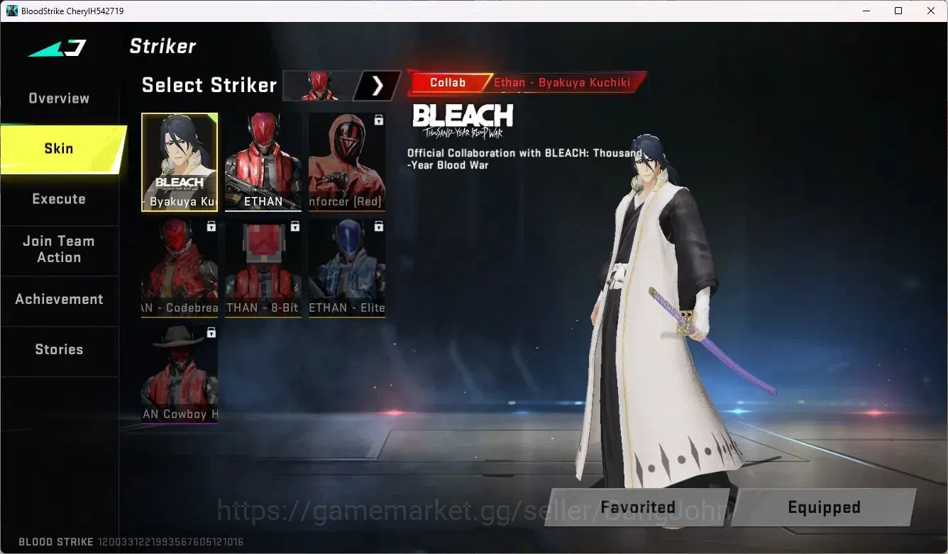 Blood Strike Accounts ASIA | Ultra KAG-6-Icicle | Collab Ethan-Byakuya K image 3