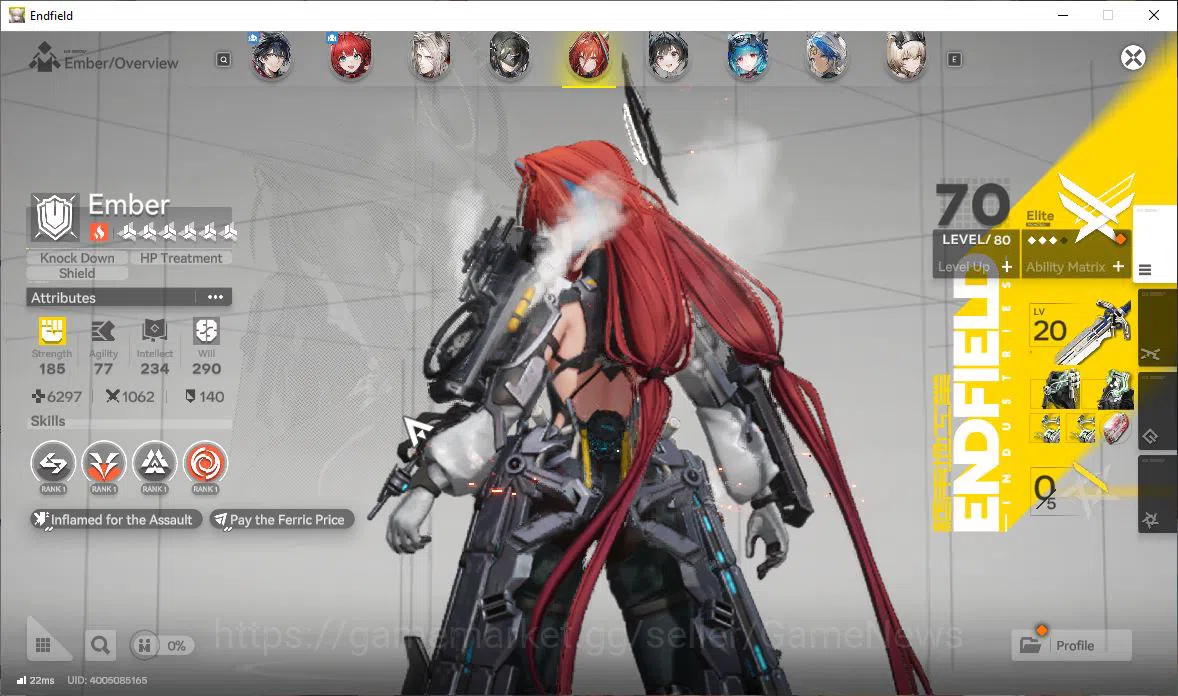 Arknights: Endfield Accounts ASIA|Lv56|SSR7(2Limit)11(*6WP)|LaevatainP1+sign,Gi image 16