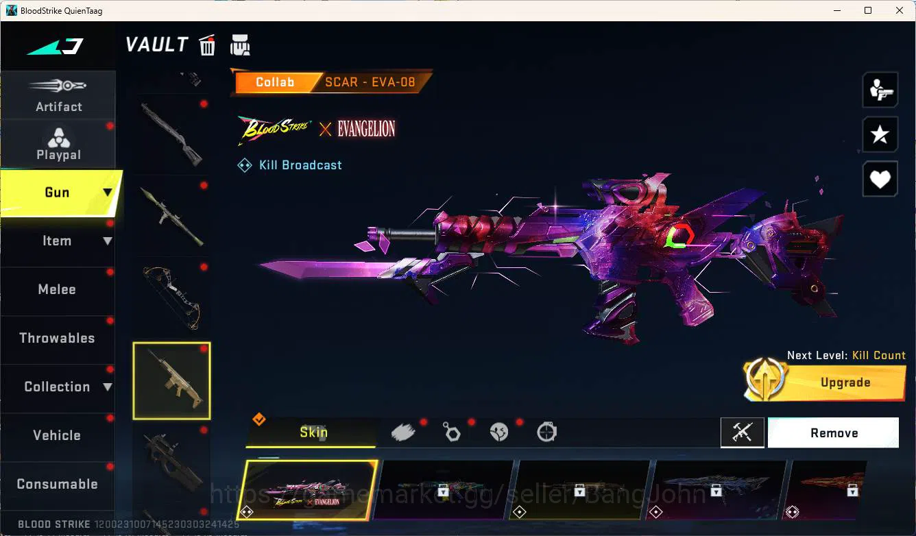 Blood Strike Accounts ASIA | EVANGELION FANS ACCOUNT |  more detail chec image 17