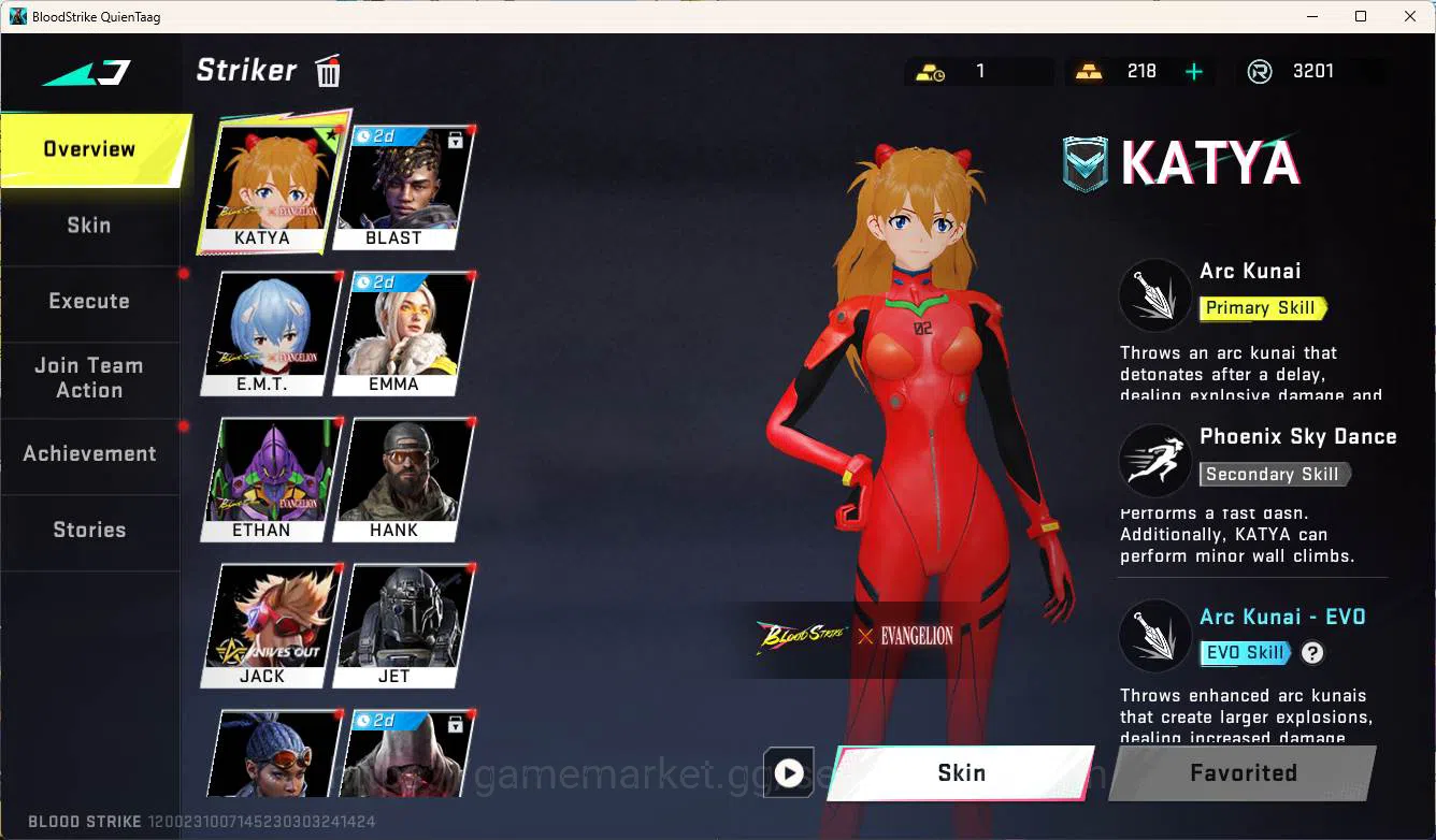 Blood Strike Accounts ASIA | EVANGELION FANS ACCOUNT |  more detail chec image 5