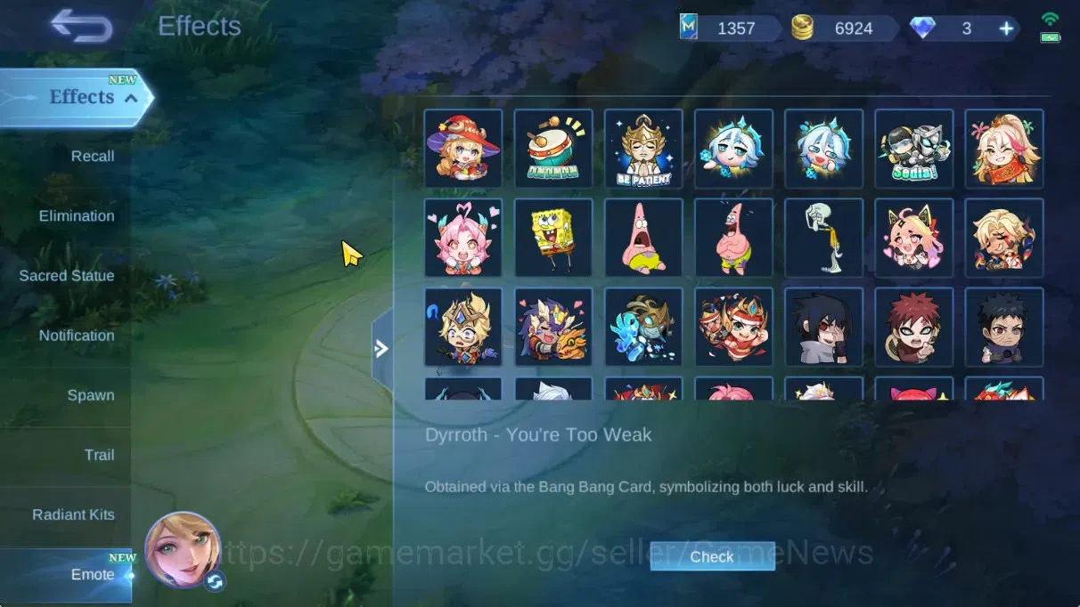 Mobile Legends: Bang Bang Accounts Hero 94|Skin 152|CC(Badang,Natalia),Annual Hayabus image 19