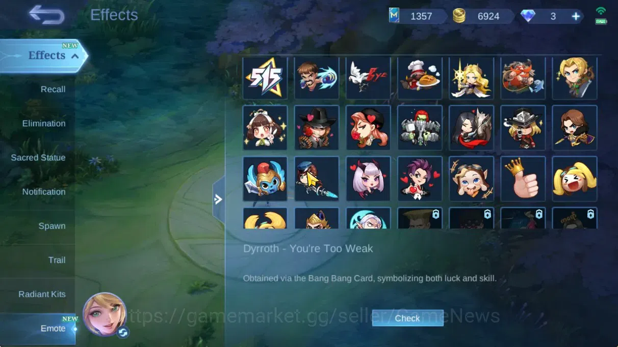 Mobile Legends: Bang Bang Accounts Hero 94|Skin 152|CC(Badang,Natalia),Annual Hayabus image 20