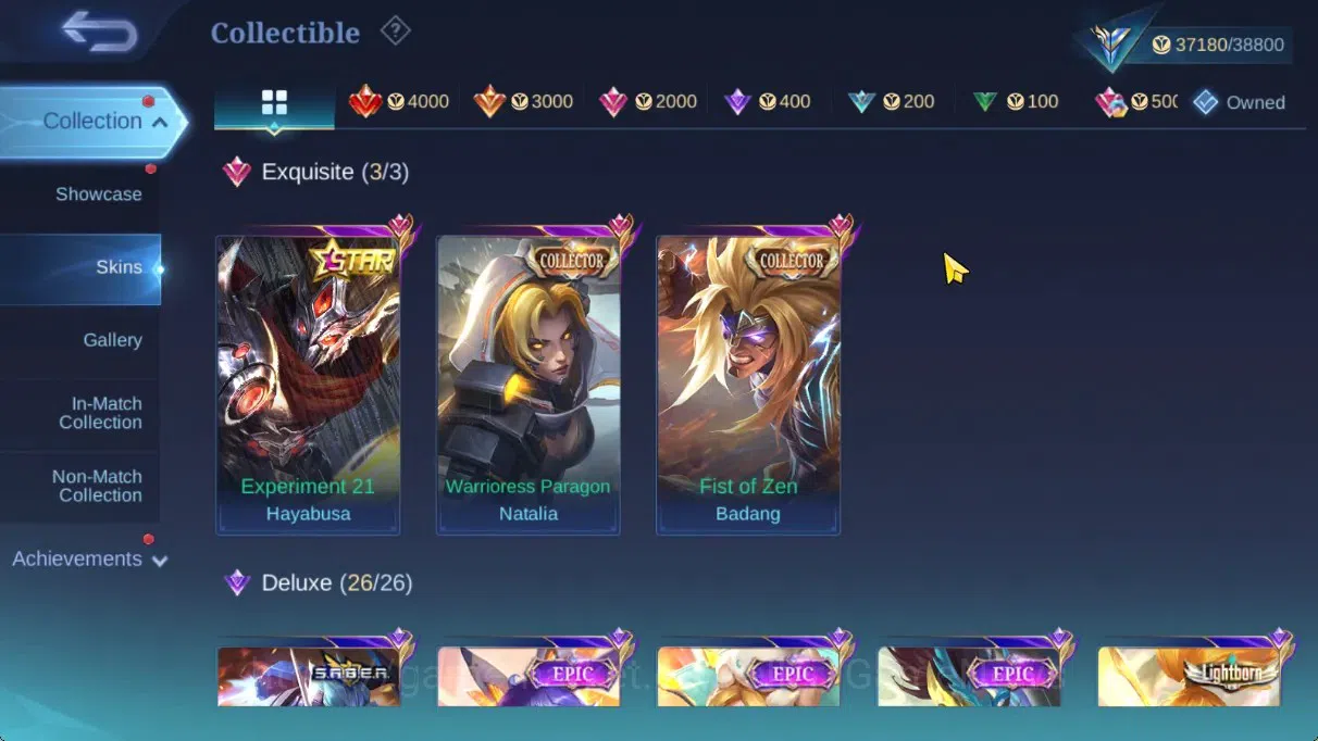 Mobile Legends: Bang Bang Accounts Hero 94|Skin 152|CC(Badang,Natalia),Annual Hayabus image 6