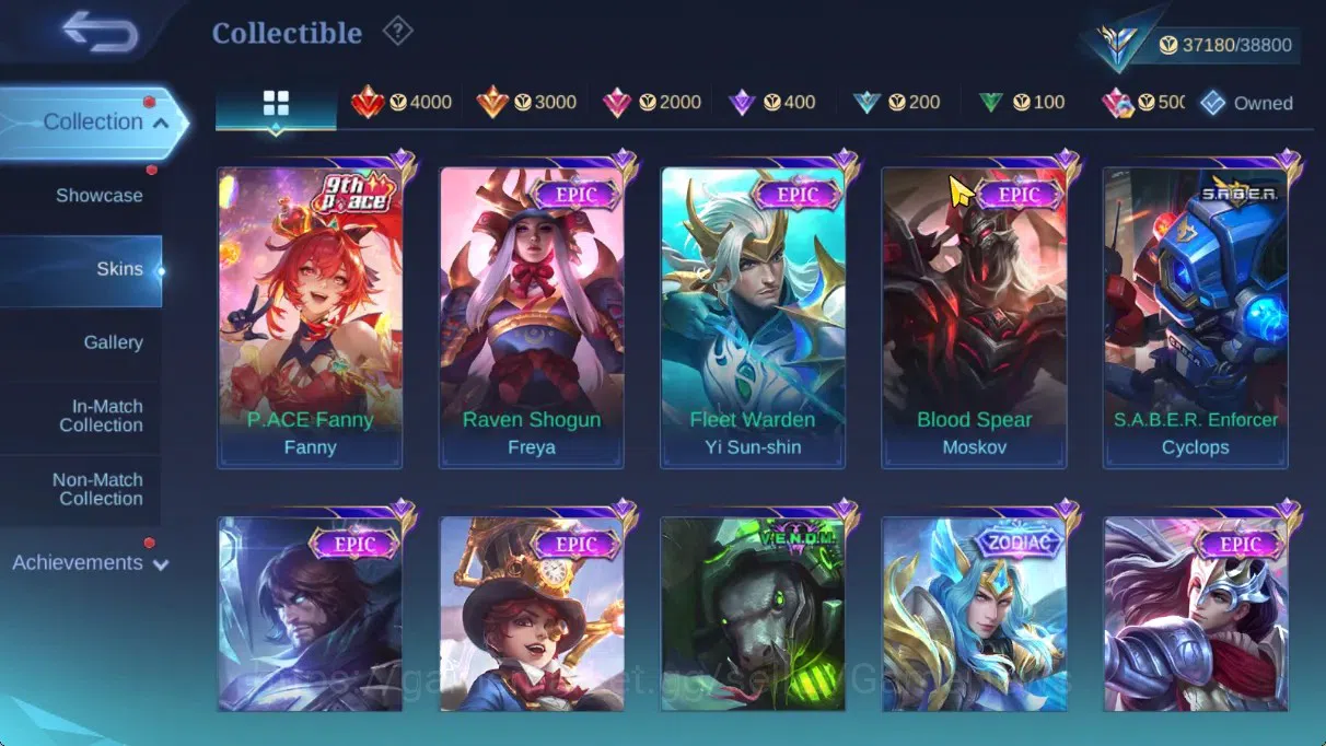 Mobile Legends: Bang Bang Accounts Hero 94|Skin 152|CC(Badang,Natalia),Annual Hayabus image 8