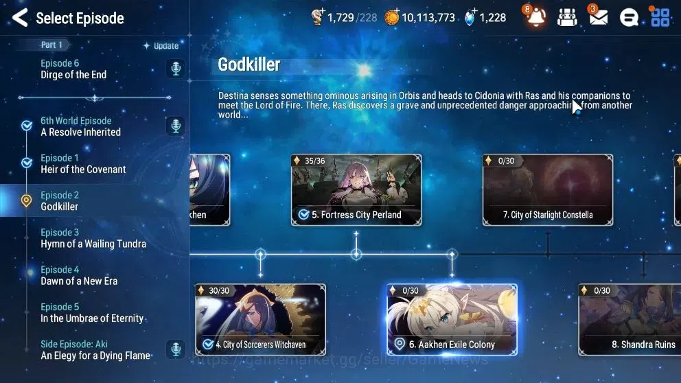 Epic Seven Accounts High-End Global UnVerif|NewEra|2 ML(Lone Cresent Bellona,Lionheart Cermia)+Abyss 16