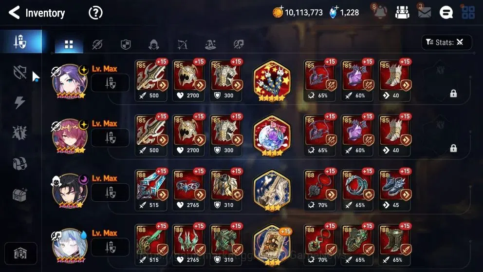 Epic Seven Accounts High-End Global UnVerif|NewEra|2 ML(Lone Cresent Bellona,Lionheart Cermia)+Abyss 17