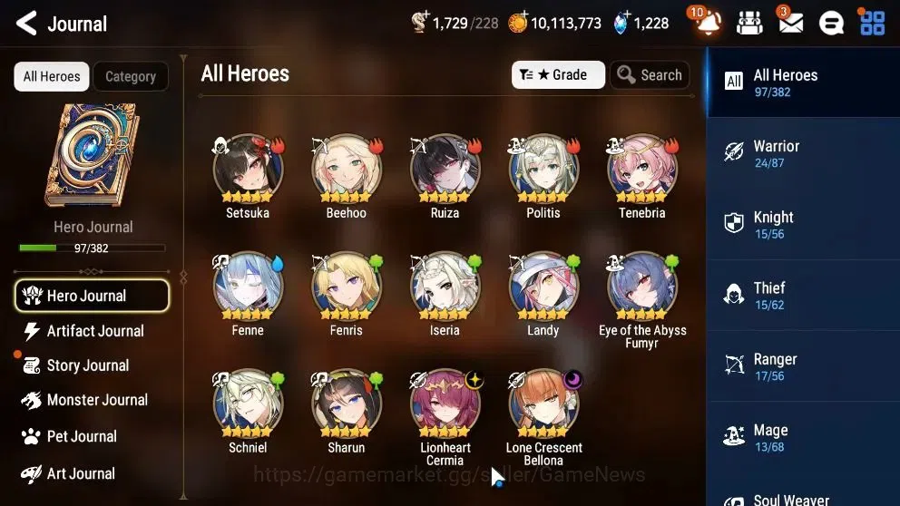 Epic Seven Accounts High-End Global UnVerif|NewEra|2 ML(Lone Cresent Bellona,Lionheart Cermia)+Abyss 5