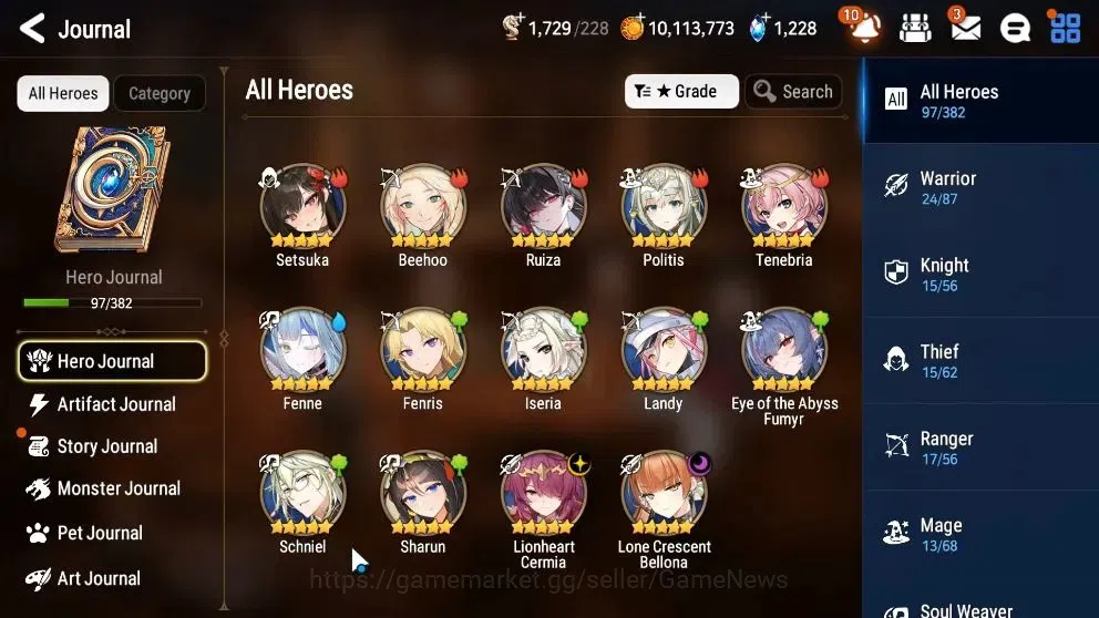 Epic Seven Accounts High-End Global UnVerif|NewEra|2 ML(Lone Cresent Bellona,Lionheart Cermia)+Abyss 6