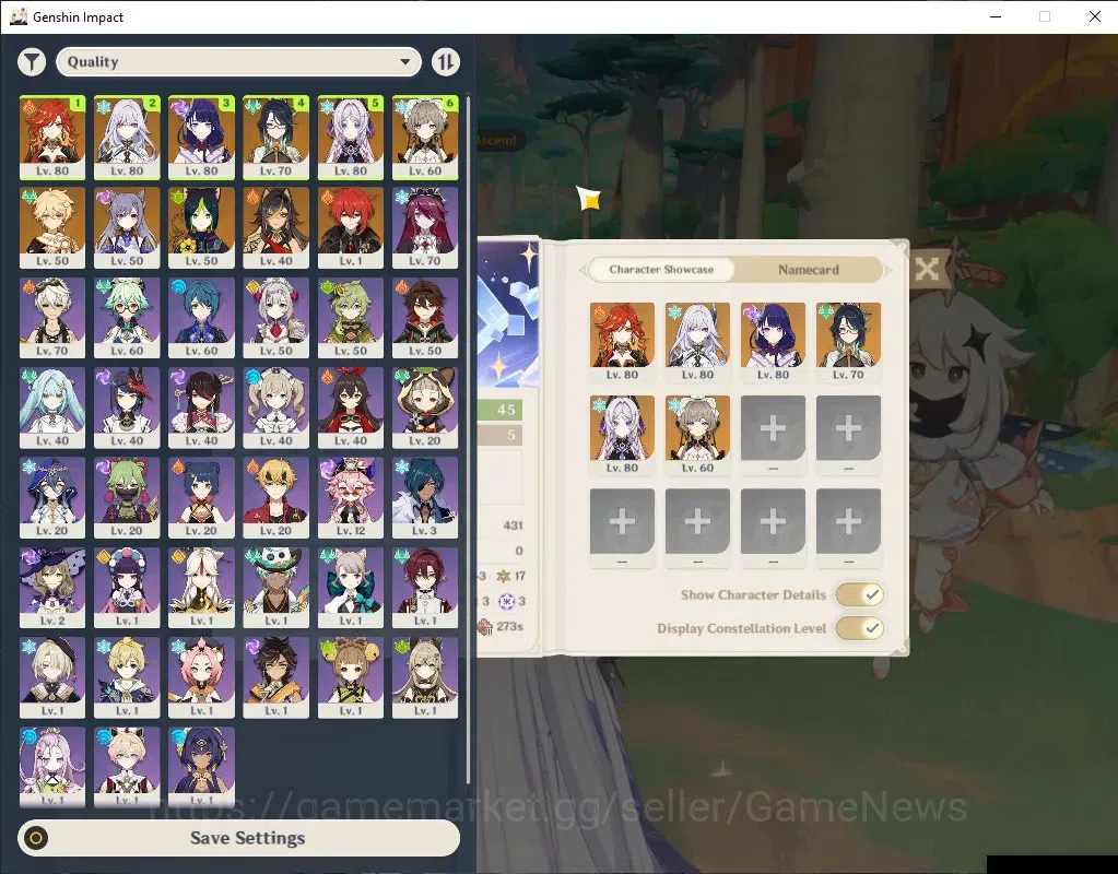 Genshin Impact Accounts Others ASIA|AR 45|6 Limited 2(*5Weapon)|Sandrone,Skirk,Citlali,Shogun,Mavuika,Xianyun|Male MC|Take 1