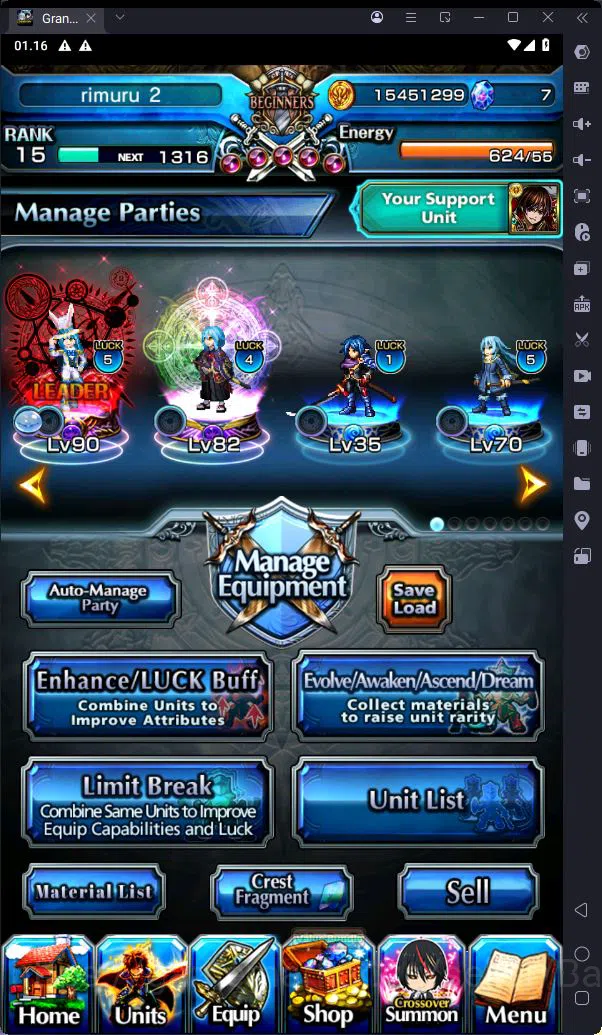 Grand Summoners Accounts [GLOBAL] Rank 15 | 2 Ascend | DLS Rimuru + TW | RR image 10