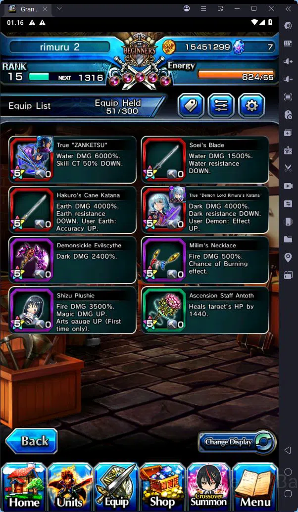 Grand Summoners Accounts [GLOBAL] Rank 15 | 2 Ascend | DLS Rimuru + TW | RR image 8