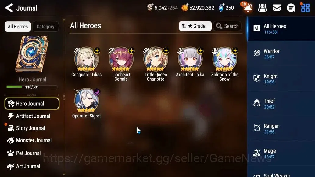 Epic Seven Accounts GLOBAL Unverif|NewEra|6 ML(SOT Snow,LQ Charlote,LC image 4