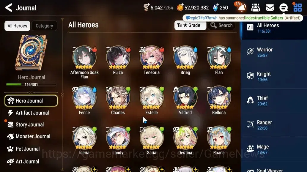 Epic Seven Accounts GLOBAL Unverif|NewEra|6 ML(SOT Snow,LQ Charlote,LC image 5