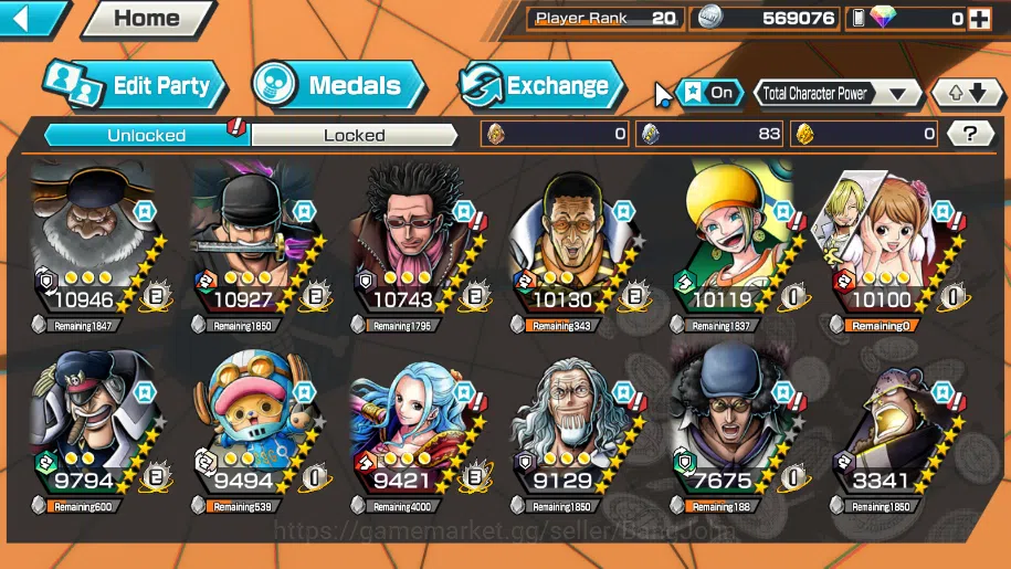 One Piece Bounty Rush Accounts GLOBAL | EX 4 | borsalino, st jay Saturn, onigha r image 2