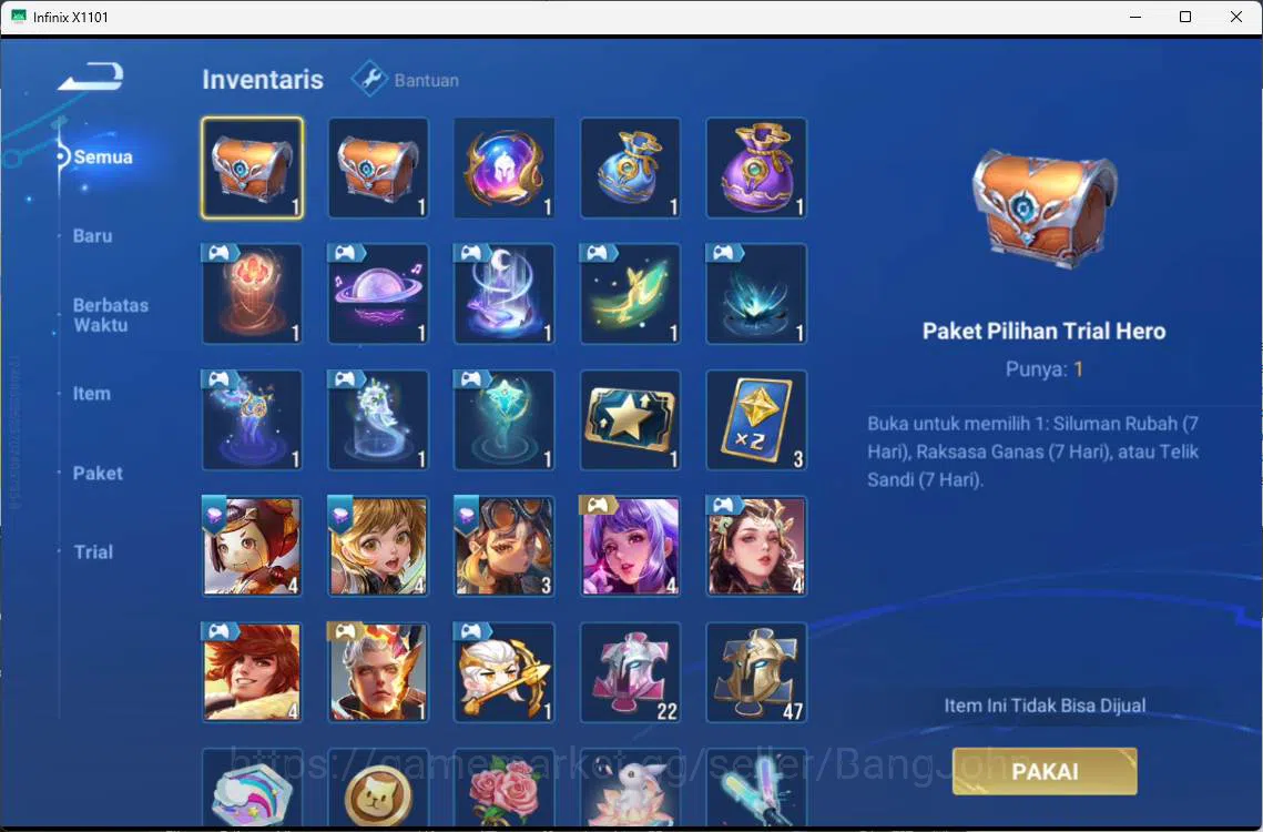 Honor of Kings Accounts global | hero 58 skin 38 KIC luna, land shi, land  image 3