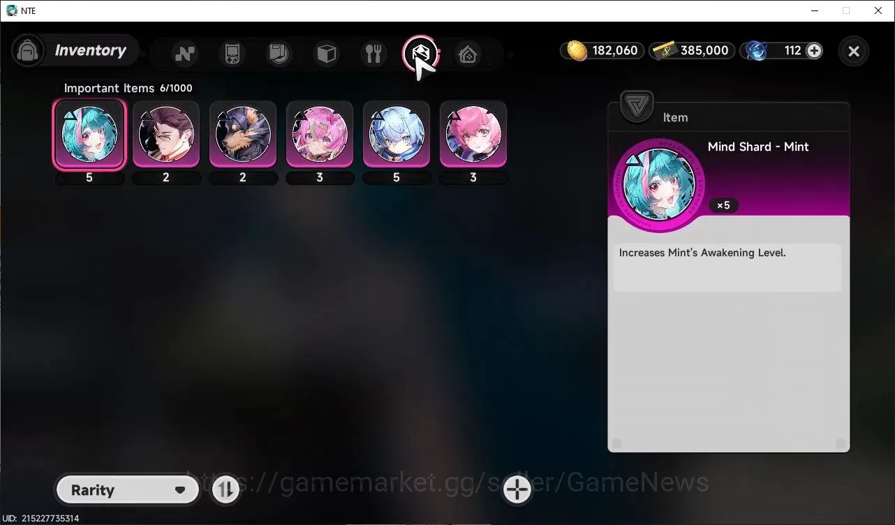 Neverness to Everness Accounts GLOBAL EU|HL 3|4 SSR 3 Limited [Shinku,Lacrimosa,Hotori] |Overcast Glider+2 S-Class Selectr 13