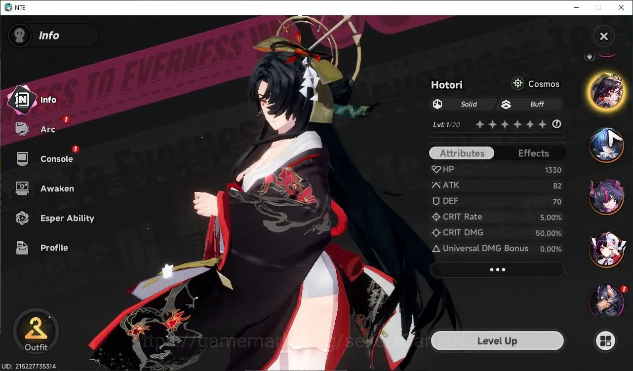 Neverness to Everness Accounts GLOBAL EU|HL 3|4 SSR 3 Limited [Shinku,Lacrimosa,Hotori] |Overcast Glider+2 S-Class Selectr 2