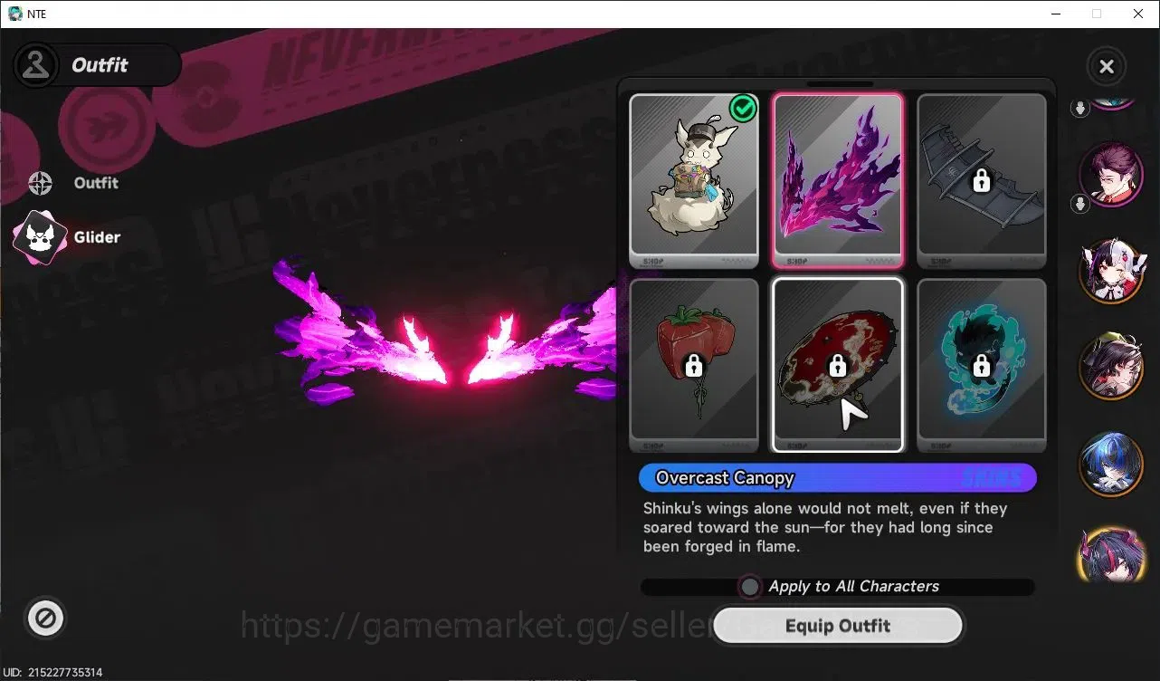 Neverness to Everness Accounts GLOBAL EU|HL 3|4 SSR 3 Limited [Shinku,Lacrimosa,Hotori] |Overcast Glider+2 S-Class Selectr 5