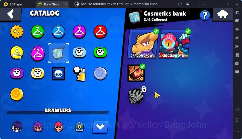 Brawl Stars Accounts Global |Trophy 1499| Brawler 1 Max with Supercharge |Skins 1 Mythic,6 Epic|Bling 150|Protect Off|Check 14