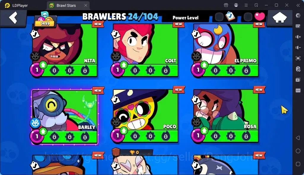 Brawl Stars Accounts Global |Trophy 1499| Brawler 1 Max with Supercharge |Skins 1 Mythic,6 Epic|Bling 150|Protect Off|Check 19
