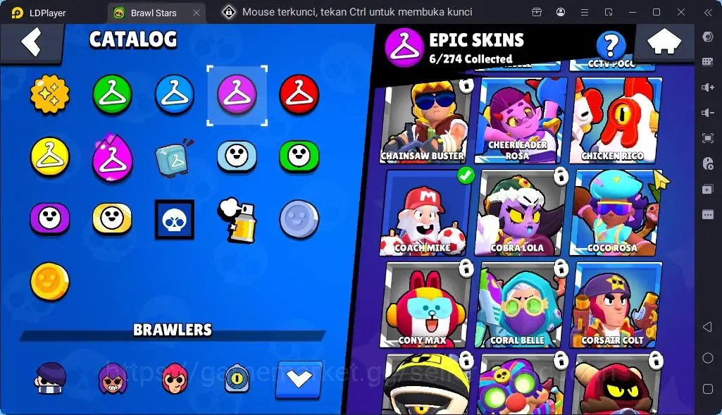 Brawl Stars Accounts Global |Trophy 1499| Brawler 1 Max with Supercharge |Skins 1 Mythic,6 Epic|Bling 150|Protect Off|Check 8