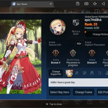 Epic Seven Accounts Starter Global Unverif |Starter|2 ML(RNL,Abysal Yufine)|PoH+Bless ON|Stigma 4.817|SS 195|Log Stove