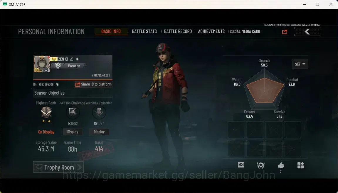 Arena Breakout Accounts Mid-Tier Mobile | LV 30 | SV 45.3M | CV 31.0M | IBA MDR, Koi AK-102, Lava AUG, Decree VSS, Oceanic 1