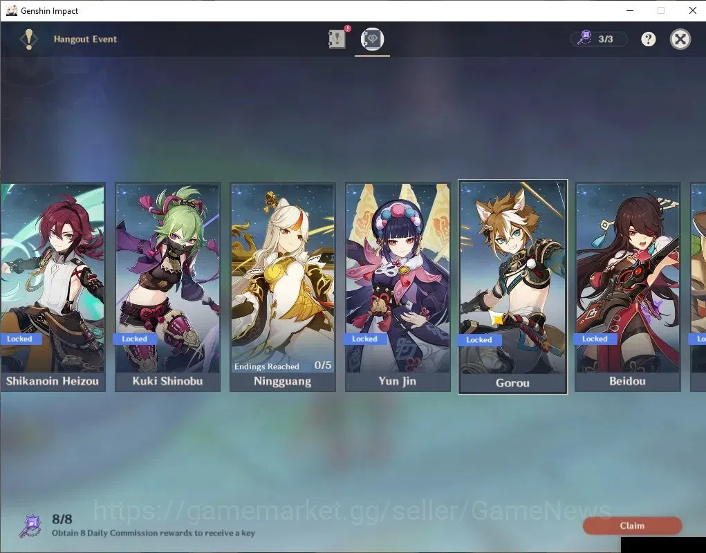 Genshin Impact Accounts ASIA |AR53 |4 Limited + 1 (*5Wep) |Arlecchino,Nico image 14