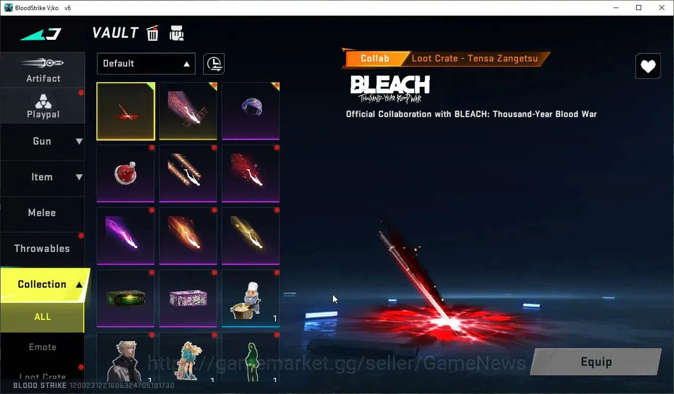 Blood Strike Accounts ASIA|Collab 7DS[Kar98k,QBZ95]+9 ULTRA[Ethan,Hank,S image 18