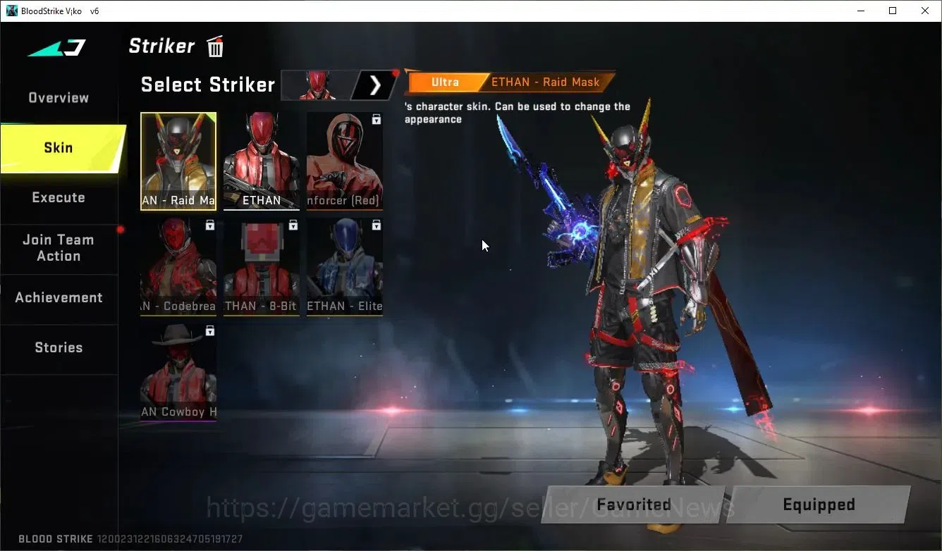 Blood Strike Accounts ASIA|Collab 7DS[Kar98k,QBZ95]+9 ULTRA[Ethan,Hank,S image 3