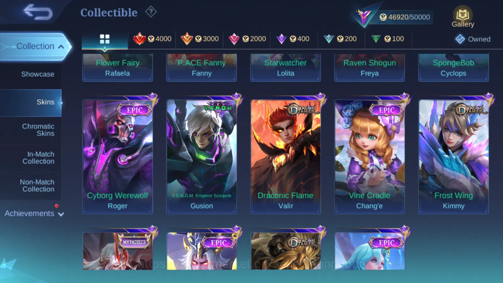 Mobile Legends: Bang Bang Accounts Others Hero 131 | Skin 253 | IMMORTAL | KOF Karina | Collector Natalia | Peace Fanny 8