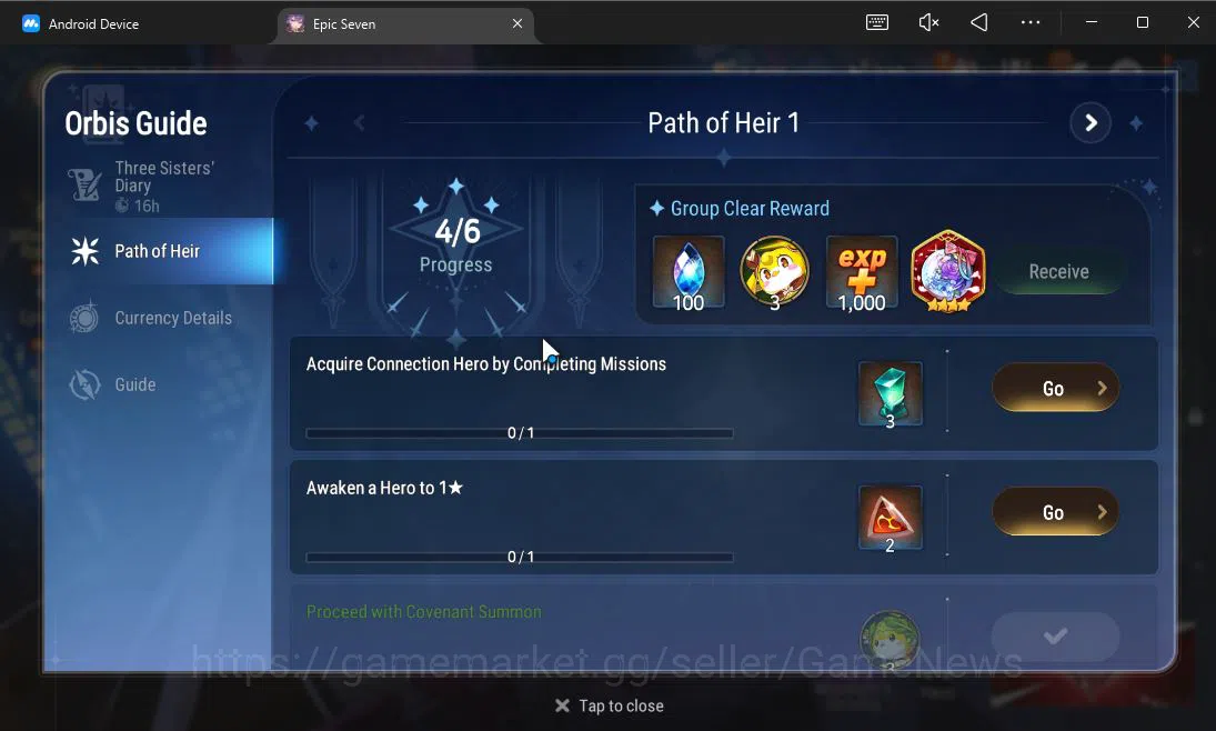 Epic Seven Accounts Starter GLOBAL UnVerif|Starter|1 ML (LionHeart Cermia)+Lilias,Landy,Lidica,Etc|Poh ON|1,9K Energy+1,2K 4