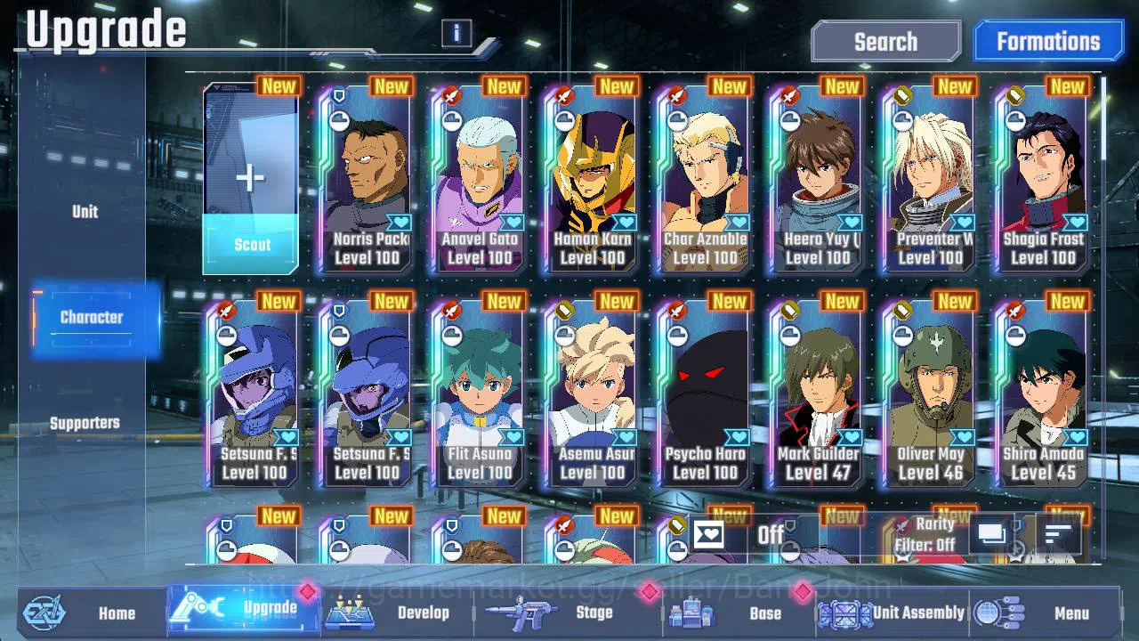 SD Gundam G Generation ETERNAL Accounts global rank 35, 18k DM, 20 UR unit Sazabi, Phoenix image 9