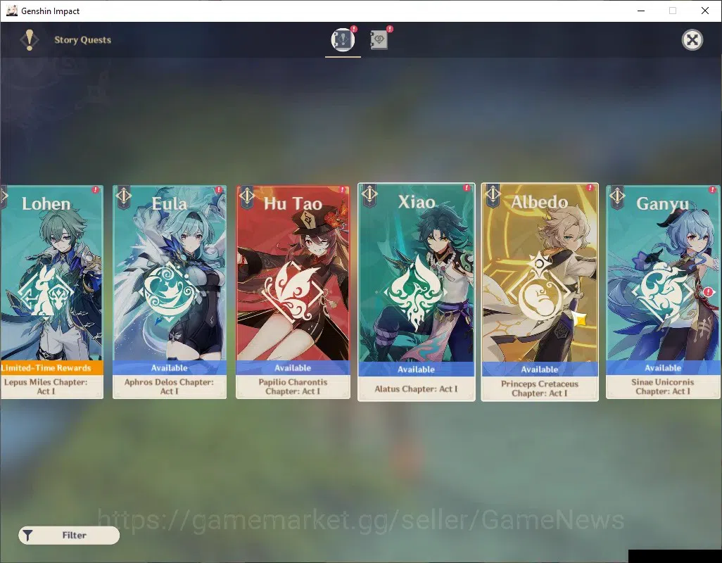 Genshin Impact Accounts ASIA|AR 45|2 Limited + 3 (*5Weapon)|Mavuika,Chasca image 14