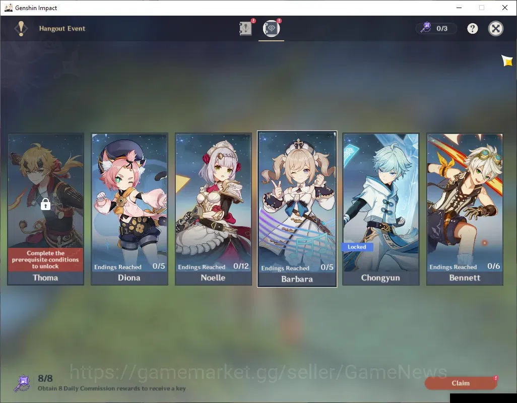 Genshin Impact Accounts ASIA|AR 45|2 Limited + 3 (*5Weapon)|Mavuika,Chasca image 15