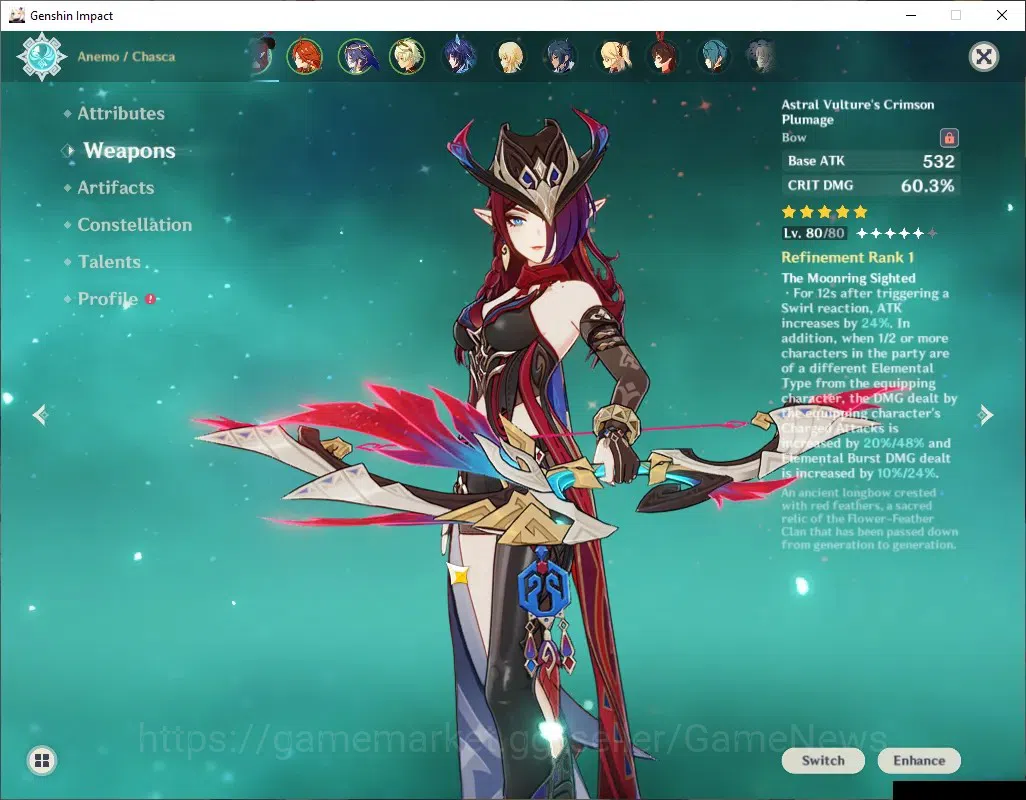 Genshin Impact Accounts ASIA|AR 45|2 Limited + 3 (*5Weapon)|Mavuika,Chasca image 3