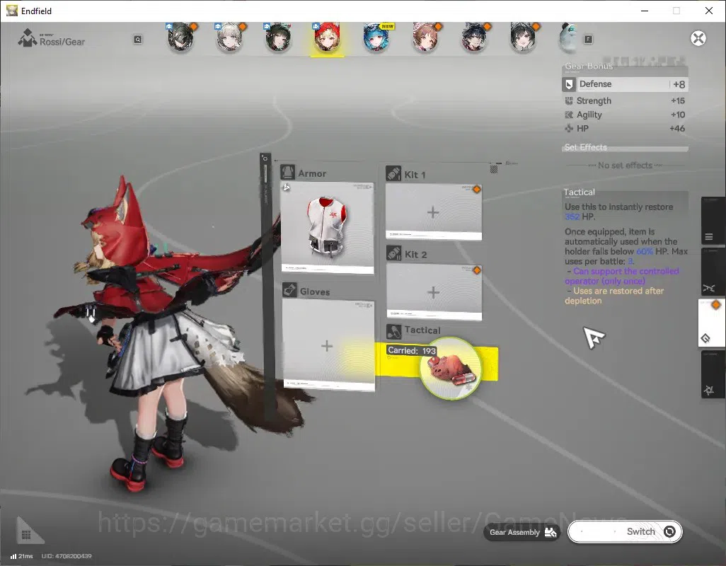 Arknights: Endfield Accounts Asia|Lv48|Oro 2305|3 SSR(Zhuang Fangyi,Rossi,Mi Fu image 9