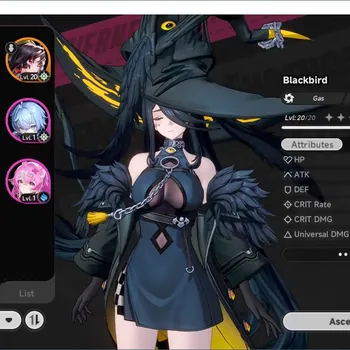 Neverness to Everness Accounts SEA|Fresh Starter HL3|2S-Class Blackbird,Hotori|MC Male|Very Low Explore| TakeMail Check SS