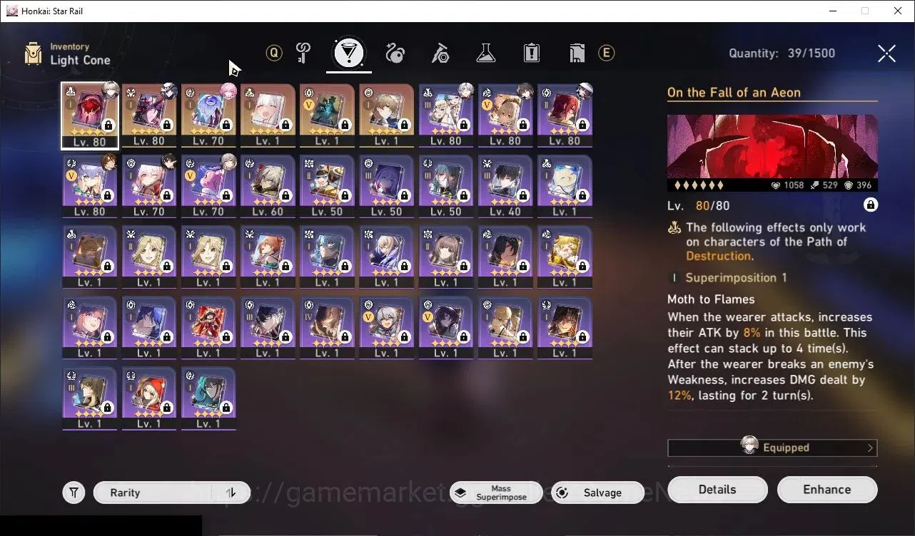 Honkai Star Rail Accounts Others Asia|TL 67|12 Limited|(Ashveil)+Sign Phainon E1,Firefly,Cyrene,DH 6