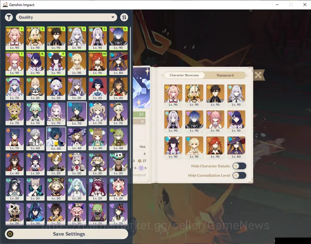 Genshin Impact Accounts ASIA|AR 57|PremTeam Mavu|10 Limit+ 8 (*5Wep)|(Flin image 1