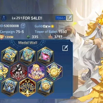 Mobile Legends: Adventure Accounts Global|Lv.251|1399m Power|Camp 75-5|Vip 10|327 Hero|12 Nexus|42 Awaken|11 UR|8 Epic & 35