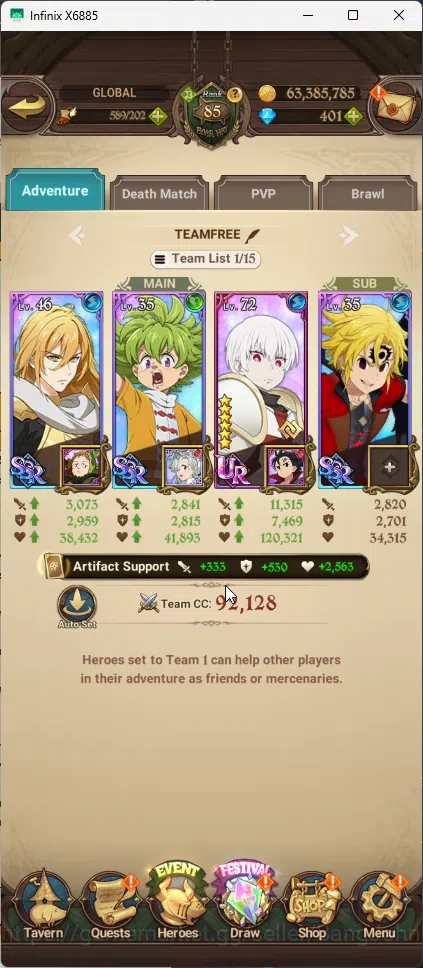 The Seven Deadly Sins: Grand Cross Accounts GLOBAL | 2 LR Brunhild+Elizabeth | 8 UR WK Gowther image 7