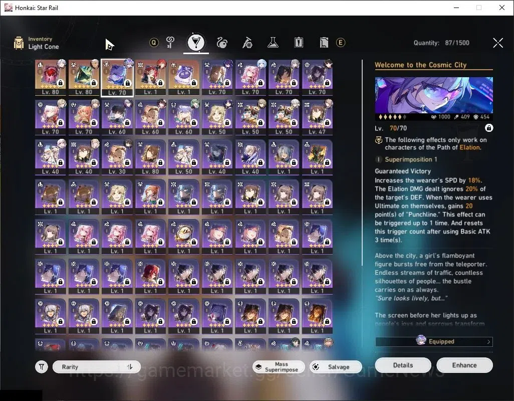 Honkai Star Rail Accounts Asia|TL 66|11 Limited|Silver Wolf LV.999+Sign,Phai image 9
